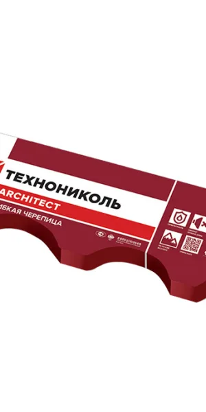 Черепица гибкая Шинглас Финская аккорд коричневая 3 кв.м