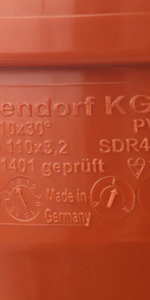 Отвод Ostendorf KGВ d110 мм 30° пластиковый для наружной канализации (220210)