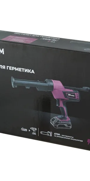 Пистолет для герметика аккумуляторный КМ АТОМ 18 В без АКБ и ЗУ (CGFS-181)