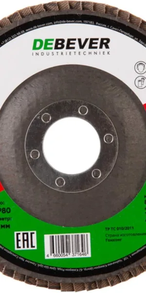 Круг лепестковый по металлу/древесине Debever 115х22,2 мм P80 (FDC 115A 80 72F)