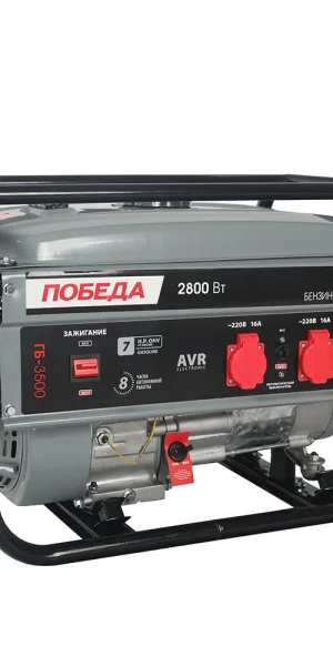 Генератор бензиновый Победа ГБ 3500 2,5 кВт (475101730)
