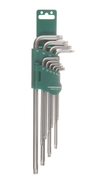Набор шестигранных ключей Jonnesway Тorx 9-50 мм (H08S110S) (10 шт.)