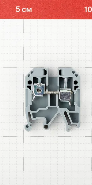 Колодка клеммная винтовая Navigator 6 кв.мм серая (10 шт.) (612102)