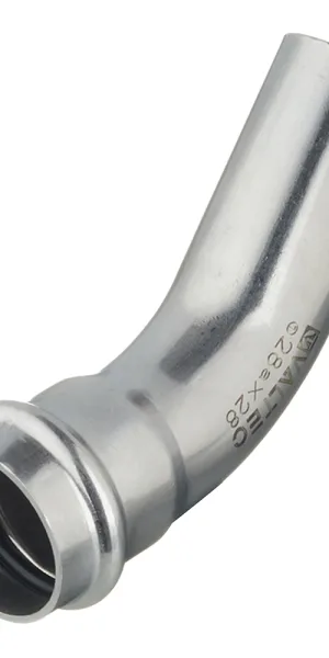 Угол VALTEC (VTi.958.I.002828) 45° 28 мм ВН нержавеющая сталь