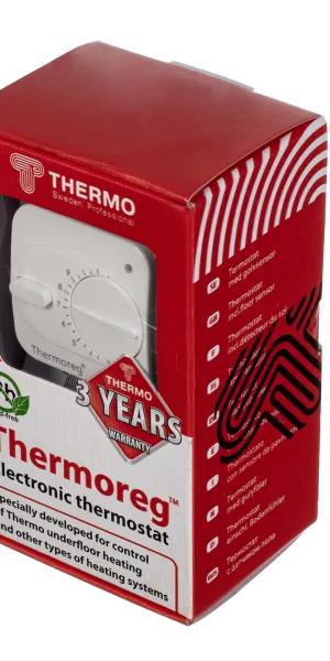 Терморегулятор механический для теплого пола Thermoreg TI-200 белый