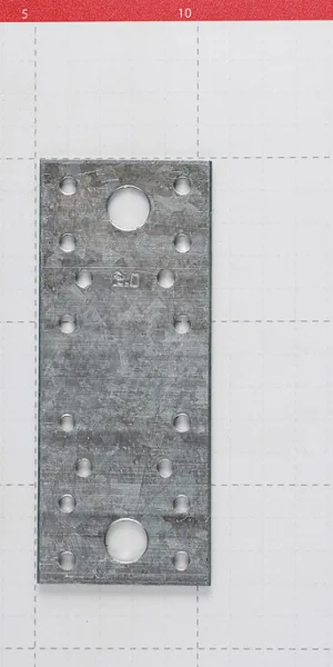 Пластина крепежная оцинкованная 130х53х2.0 мм