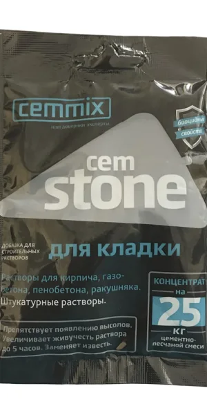 Добавка для кладочных и штукатурных растворов CemMix CemStone концентрат саше 50 мл