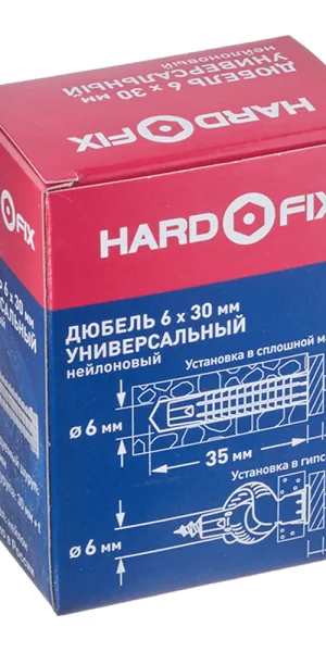 Дюбель универсальный Hard-Fix 6x30 мм нейлон (100 шт.)