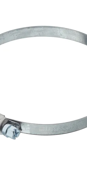 Хомут червячный обжимной 80-100 мм нержавеющая сталь (2 шт.)