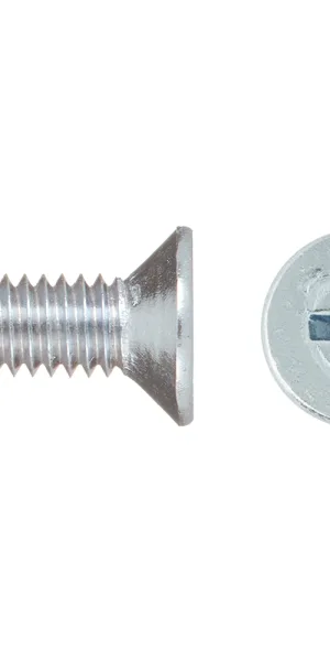 Винт оцинкованный M4x12 мм DIN 965 потайная головка (16 шт.)