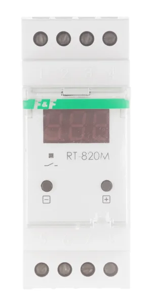 Реле контроля температуры модульное F&F RT-820M (EA07.001.007) 230 В 16 А 1P+N