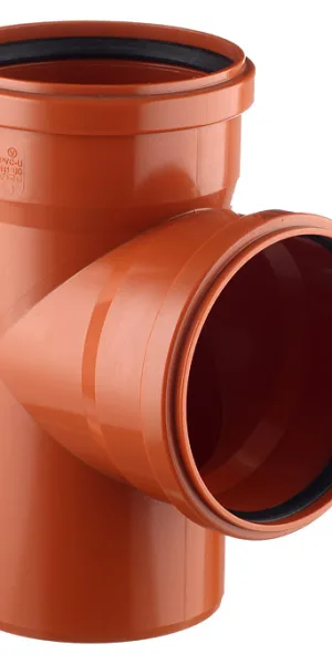 Тройник Ostendorf KGEA d160 мм 87° пластиковый для наружной канализации (222400)