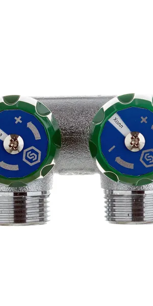 Коллектор Stout 3/4 ВР(г) х 2 выхода 3/4(ЕК) х 3/4 НР(ш) регулирующий (SMB-6850-343402)