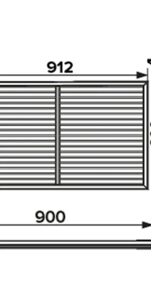 Решетка вентиляционная ПВХ Era ПР 600х900 мм белая