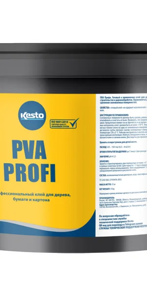 Клей ПВА Kesto Profi D2 15 кг