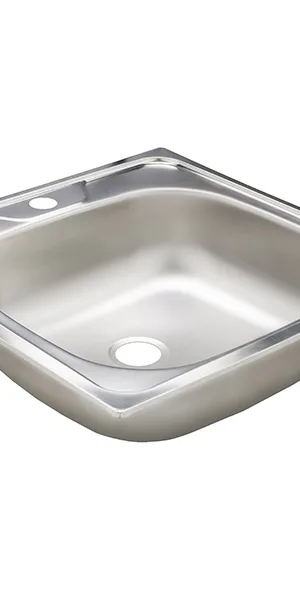 Мойка для кухни Ukinox Классика 48х48х14,5 см врезная сталь (CLM480.480---4K OC)