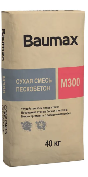 Пескобетон (ЦПС) М300 Baumax 40 кг