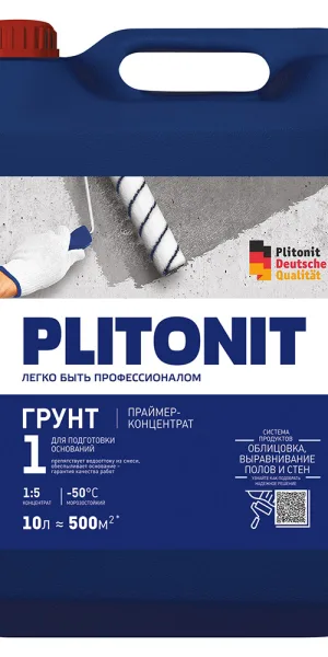Грунт Plitonit 1/ 1 Profi 10 л концентрат 1:5