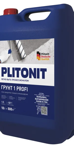 Грунт Plitonit 1/ 1 Profi 10 л концентрат 1:5