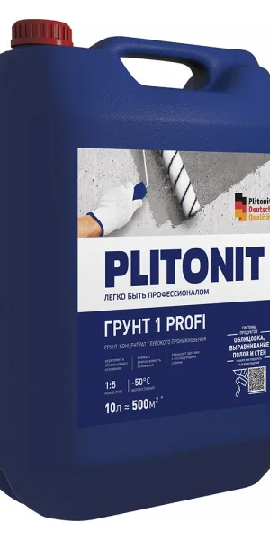 Грунт Plitonit 1/ 1 Profi 10 л концентрат 1:5