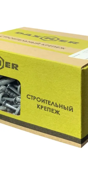 Дюбель-гвоздь 6x40 мм полукруглая манжета полипропилен (200 шт.)
