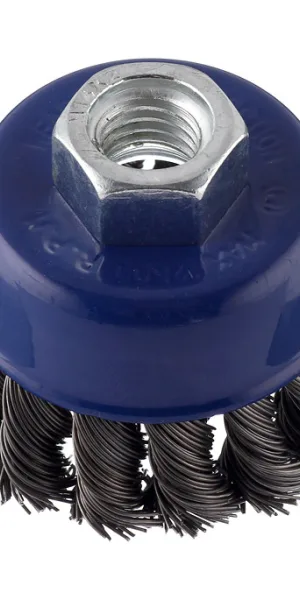 Корщетка для УШМ Практика витая жесткая чашеобразная d65 мм M14