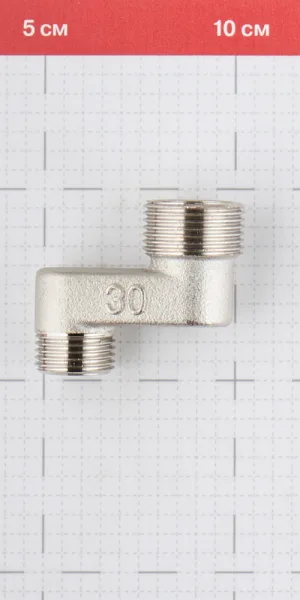 Эксцентрик Valtec 3/4 НР(ш) х 1/2 НР(ш) х 30 мм латунный (VTr.095.N.0504030)