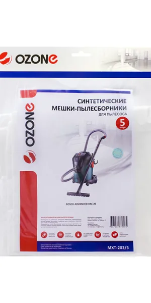 Мешок для пылесоса Ozone (MXT-203/5) 20 л синтетическая ткань (5 шт.)