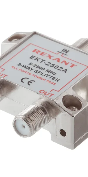 ТВ делитель Rexant Спутник 2 F-выхода (05-6201)