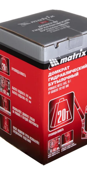 Домкрат гидравлический бутылочный Matrix 20 т (50731)