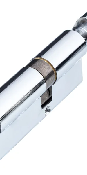 Цилиндр Palladium C BK CP 80 35х45 мм ключ/вертушка хром