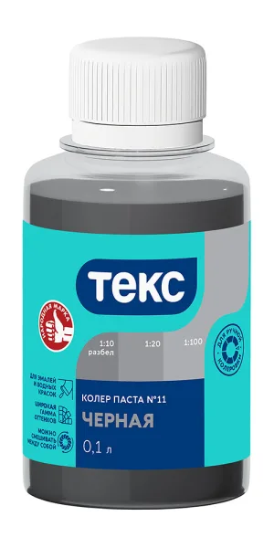 Колер паста Текс Универсал черная №11 0,1 л
