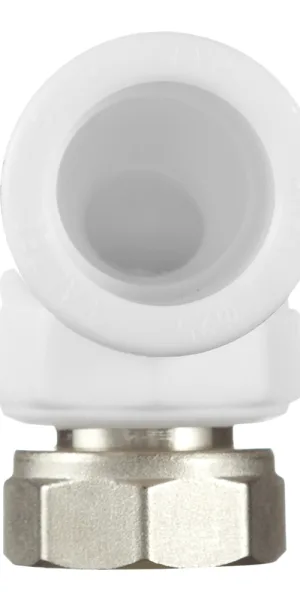 Угол полипропиленовый Valtec 25 мм х 3/4 ВР(г) с накидной гайкой (VTp.758.0.02505)