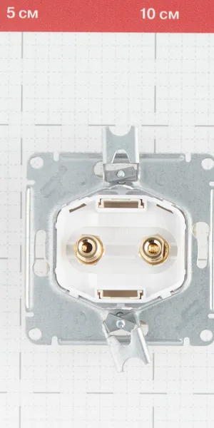 Розетка аудио Systeme Electric AtlasDesign встраиваемая бежевая (ATN000287)