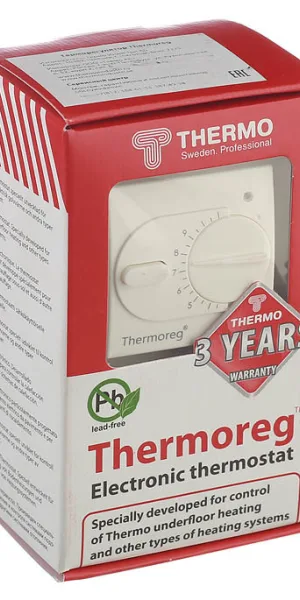 Терморегулятор механический для теплого пола Thermoreg TI-200dis белый