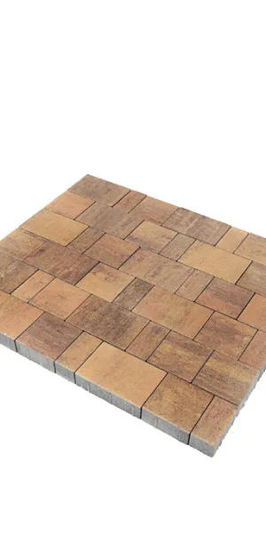 Плитка тротуарная разноразмерная Старый город Ландхаус 2.0 color mix Прайд Braer (12,9 кв.м)