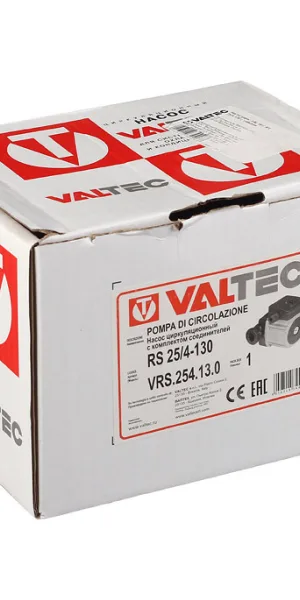 Циркуляционный насос для систем отопления Valtec 25-40 DN25 подъем 4 м 130 мм с гайками (VRS.254.13.0)
