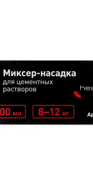 Миксер-насадка (венчик) для цементных растворов Hesler 100x600 мм хвостовик шестигранный