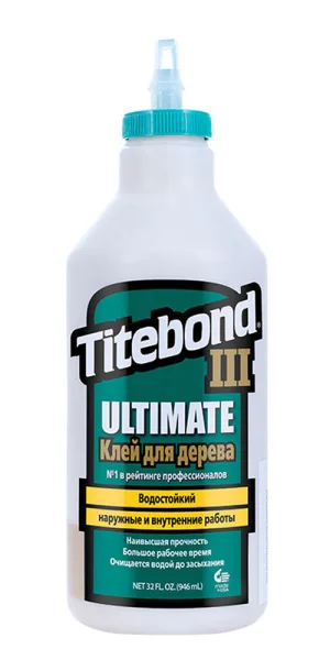 Клей ПВА Titebond III Ultimate повышенной водостойкости D3+ 1,12 кг