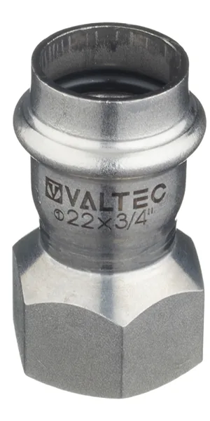 Соединитель VALTEC (VTi.902.I.002205) 22 мм х 3/4 ВР(г) нержавеющая сталь