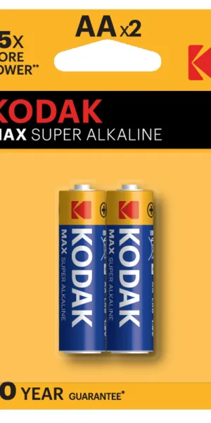 Батарейка Kodak Мax АА пальчиковая LR6 1,5 В (2 шт.) (Б0005131)