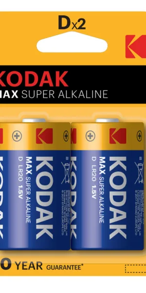 Батарейка Kodak Мax D 1,5 В (2 шт.) (Б0005129)