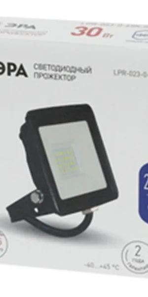 Прожектор светодиодный Эра LPR-02 6500К 30 Вт IP65 черный