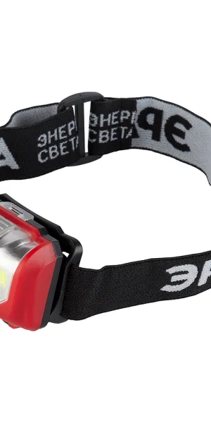 Фонарь налобный Эра светодиодный 1 LED 5 Вт на батарейках AAA пластик 3 режима (Б0052751)