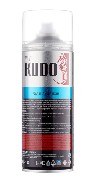 Удалитель силикона Kudo Auto аэрозоль 520 мл