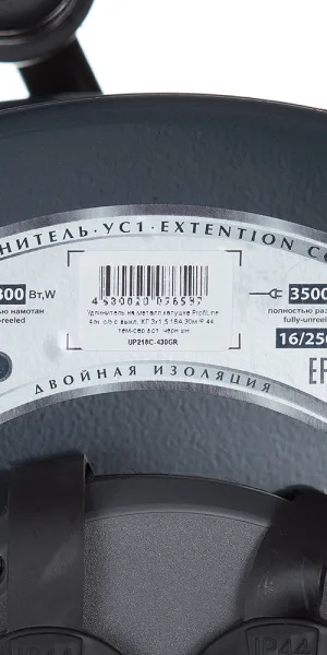 Удлинитель Партнер Электро с заземлением 30 м на катушке 3,5 кВт 4 розетки КГт 3х1,5 кв.мм IP44