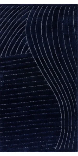 Ковер 1,6х2,3 м прямоугольный Soft синий