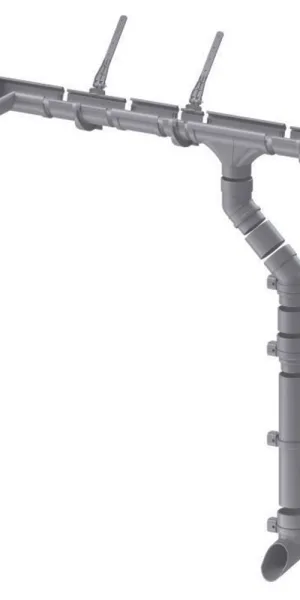 Заглушка желоба пластиковая d120 мм Docke Standard пломбир RAL 9003