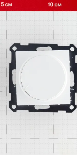 Диммер Systeme Electric AtlasDesign поворотно-нажимной встраиваемый белый (ATN000123)