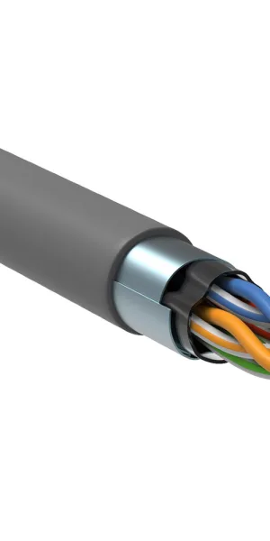 Интернет-кабель (витая пара) F/UTP 4PR CAT5e 4х2х0,45 мм экранированный PVC Generica